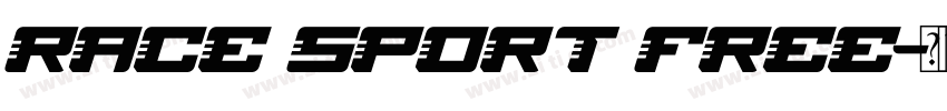 Race Sport Free字体转换